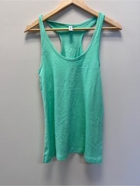 NWOT Women’s Mint Green Cotton Racerback Tank Top Athleisure